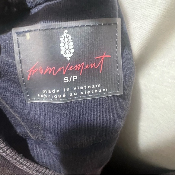 NWOT Free People hot shot onesie mineral wash navy women's size small oversized - Picture 6 of 15